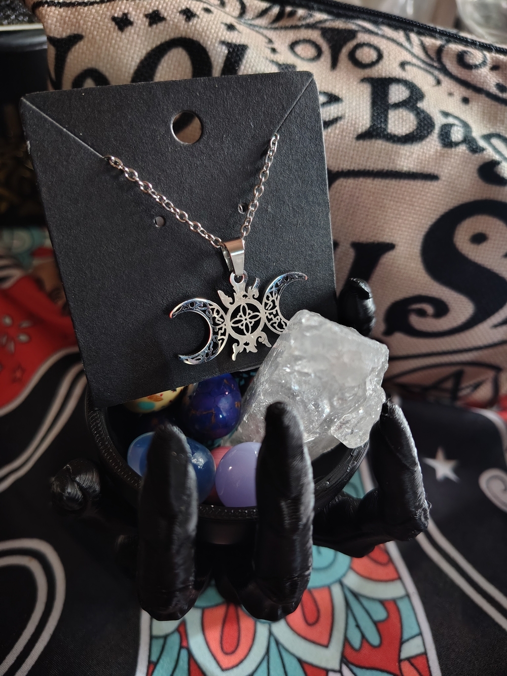 🔮🧙 NEW Witchy Halloween Bundle: Monster Claw Bowl, Crystals & Necklace 🔮🧙